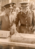 General Dill visiting the Militia at dinner in the Boyce Barracks on 16 July 1939. The menu included roast beef, hot-pot, meat pies and puddings, several vegetables, steamed sultana pudding and custard, and rice pudding.